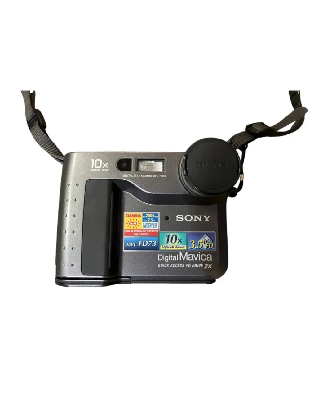 Sony MVC-FD73 Digital Mavica Camera NP-F Battery Untested No Charger Used